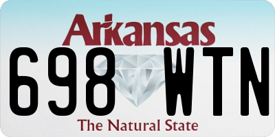AR license plate 698WTN