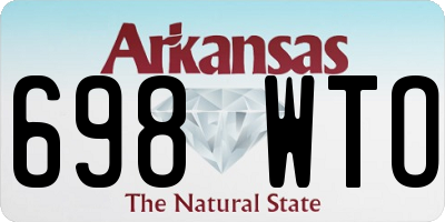 AR license plate 698WTO