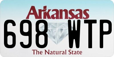 AR license plate 698WTP