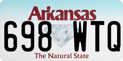 AR license plate 698WTQ