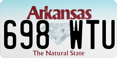 AR license plate 698WTU