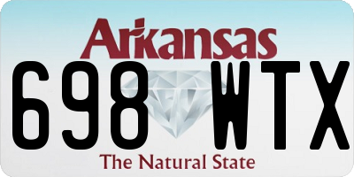 AR license plate 698WTX