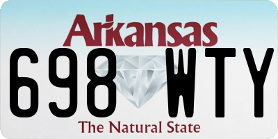 AR license plate 698WTY