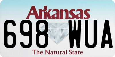 AR license plate 698WUA