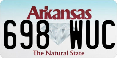 AR license plate 698WUC