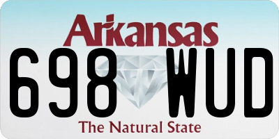 AR license plate 698WUD