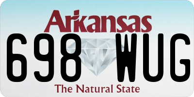 AR license plate 698WUG