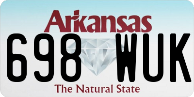 AR license plate 698WUK