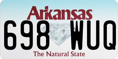 AR license plate 698WUQ