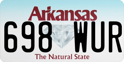 AR license plate 698WUR