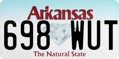 AR license plate 698WUT
