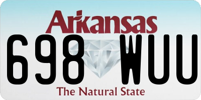AR license plate 698WUU