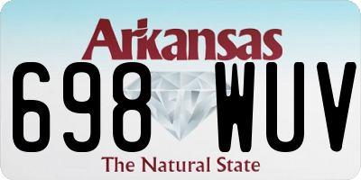 AR license plate 698WUV