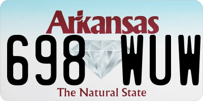 AR license plate 698WUW