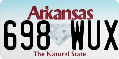 AR license plate 698WUX
