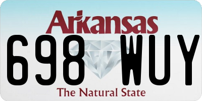 AR license plate 698WUY