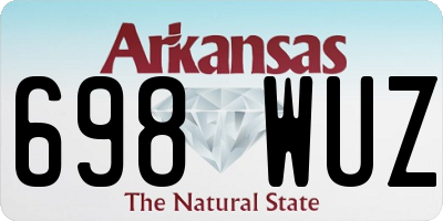AR license plate 698WUZ