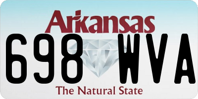 AR license plate 698WVA