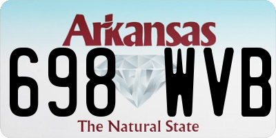 AR license plate 698WVB