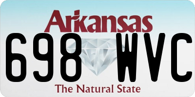 AR license plate 698WVC