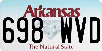 AR license plate 698WVD