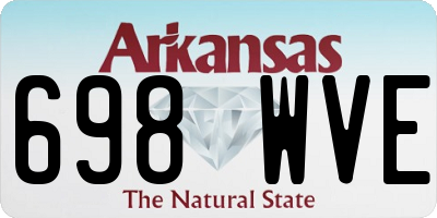 AR license plate 698WVE
