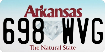 AR license plate 698WVG