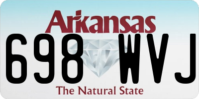 AR license plate 698WVJ
