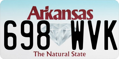 AR license plate 698WVK