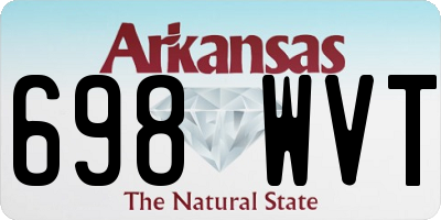 AR license plate 698WVT