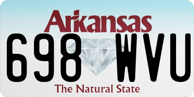 AR license plate 698WVU