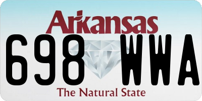 AR license plate 698WWA