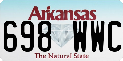 AR license plate 698WWC