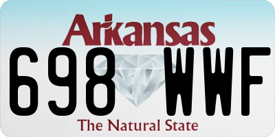 AR license plate 698WWF