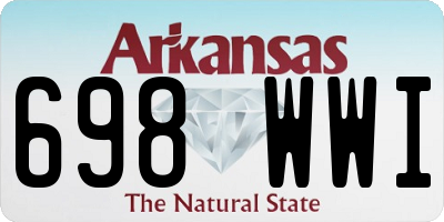 AR license plate 698WWI