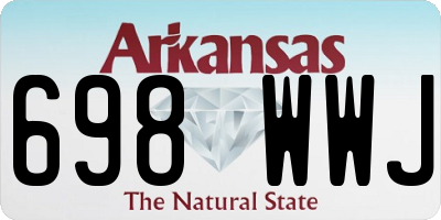 AR license plate 698WWJ