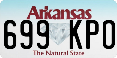 AR license plate 699KPO