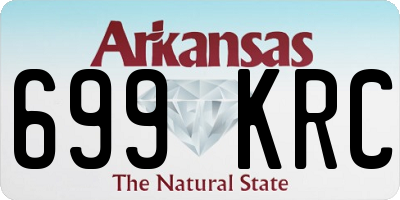 AR license plate 699KRC