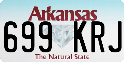 AR license plate 699KRJ