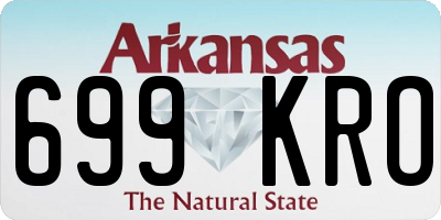 AR license plate 699KRO