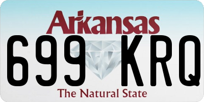 AR license plate 699KRQ