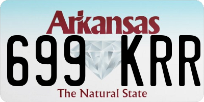 AR license plate 699KRR