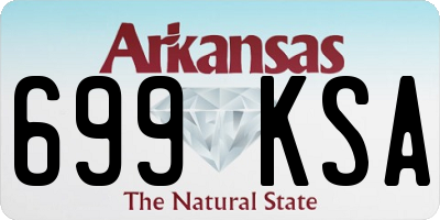 AR license plate 699KSA