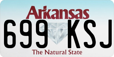 AR license plate 699KSJ