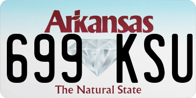 AR license plate 699KSU