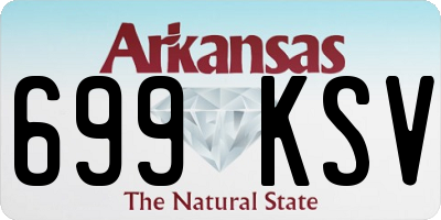AR license plate 699KSV