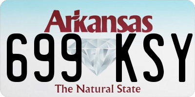 AR license plate 699KSY