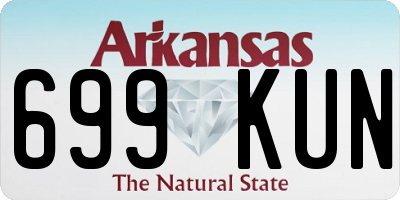 AR license plate 699KUN