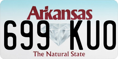 AR license plate 699KUO