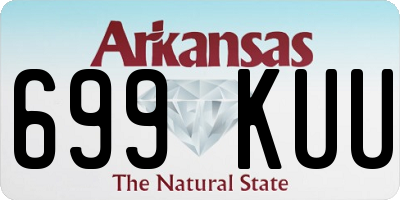AR license plate 699KUU